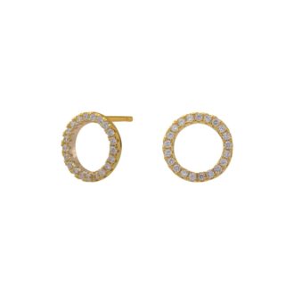 Anna Earstuds Zirconia Gold Plated