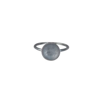 Bowl Ring 925 Oxidised Sterling Silver