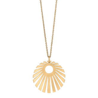 Sun52 Necklace Gold Plated 925 Sterling Silver